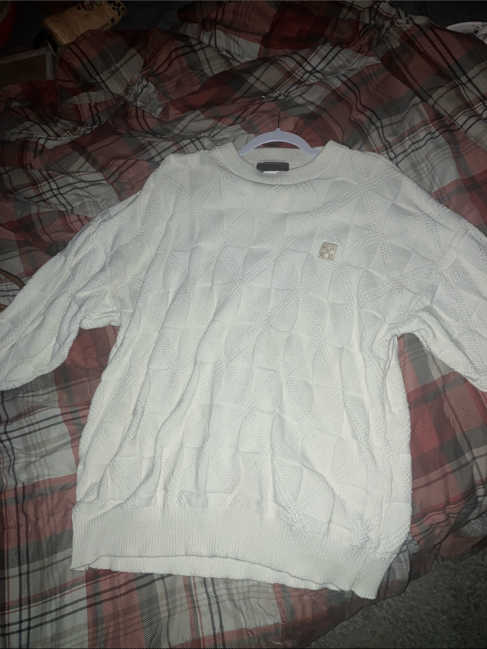 Women’s Cream Cable Crewneck Sweater